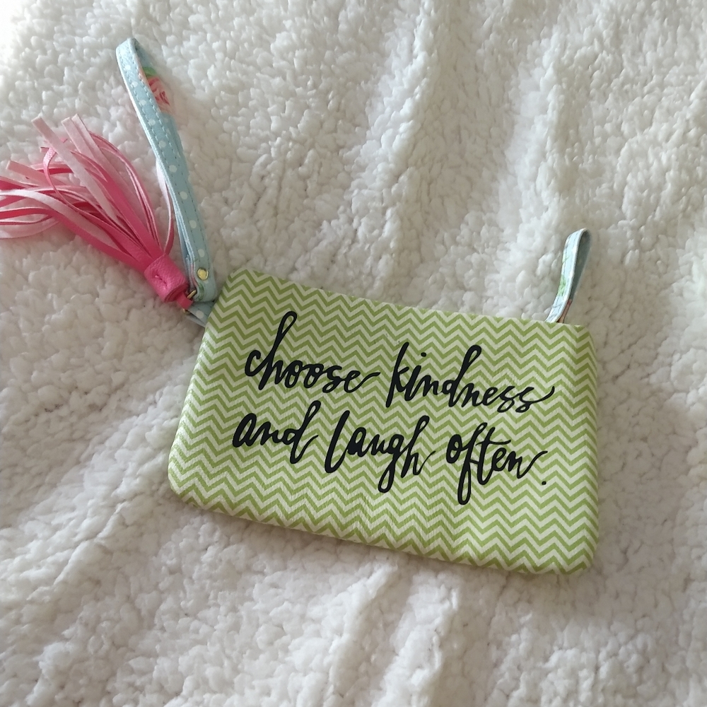 LAST CHANCEChoose Kindness and Laugh Often Wristlet - Picture 1 of 3